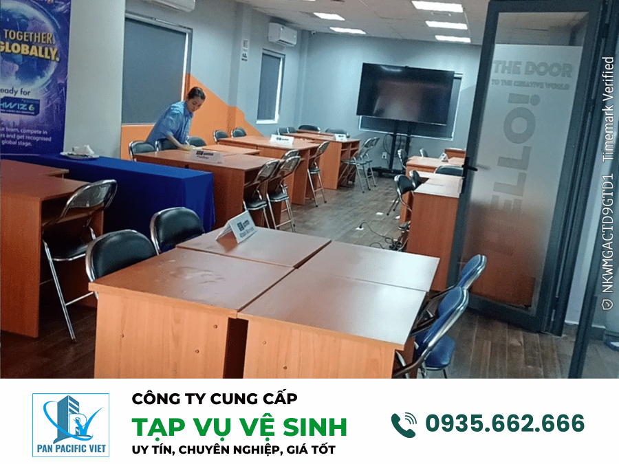 Tạp vụ vệ sinh cho Viện Đào Tạo FPT