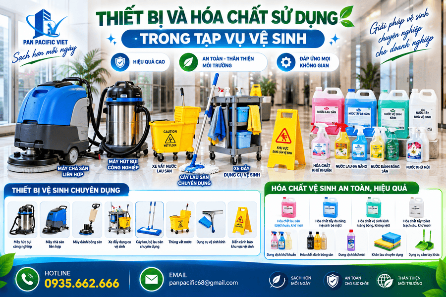 Thiết bị và hóa chất sử dụng