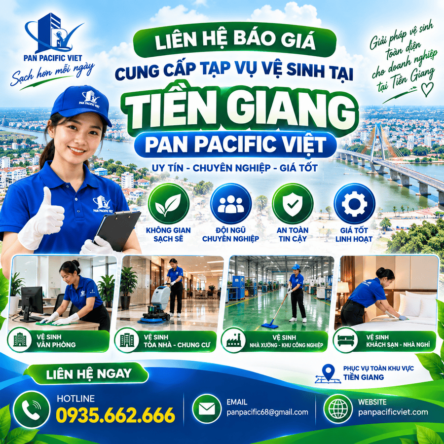Liên hệ Báo Giá Cung cấp Tạp vụ tại Tiền Giang