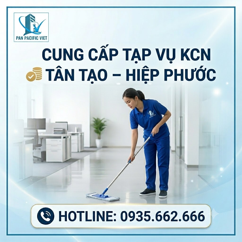 Dịch Vụ Cung Cấp Tạp Vụ KCN Tân Tạo – Hiệp Phước Cho Doanh Nghiệp