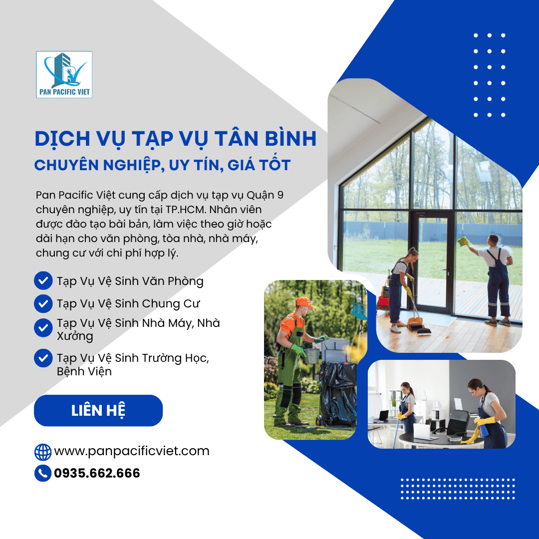 dịch vụ tạp vụ văn phòng tại Tân Bình
