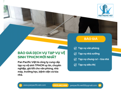 Báo Giá Dịch Vụ Tạp Vụ Vệ Sinh TPHCM Mới Nhất