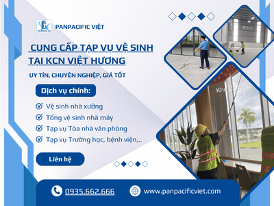 Cung Cấp Tạp Vụ Vệ Sinh Tại KCN Việt Hương