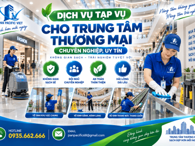 Dịch Vụ Tạp Vụ Cho Trung Tâm Thương Mại 