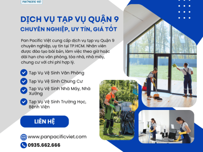 Dịch Vụ Tạp Vụ Quận 9 Chuyên Nghiệp, Uy Tín, Giá Tốt